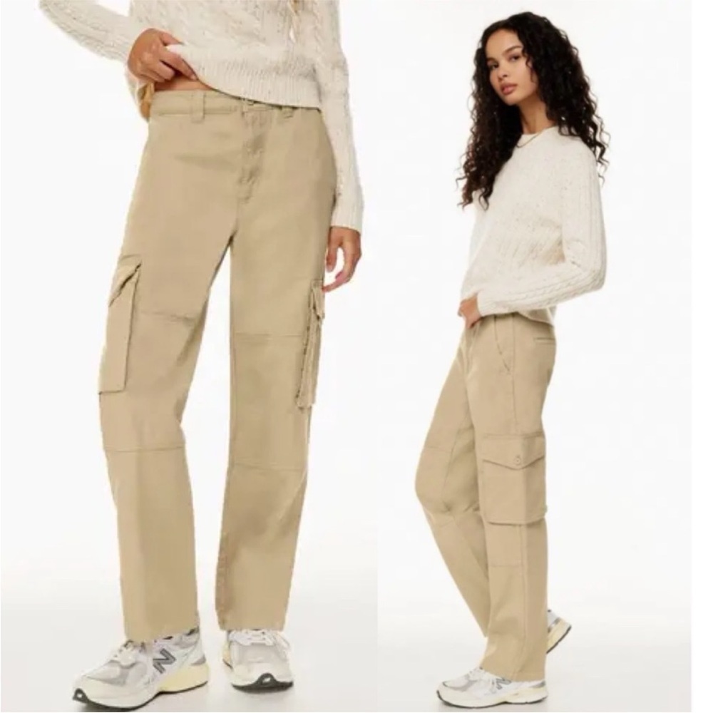 NWT Aritzia Cargo Pants Tan Size 0